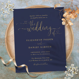 Lámina Invitación de boda con guión Presupuesto Marina y 