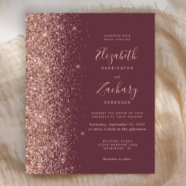 Lámina Invitación de boda con presupuesto limitado en ros
