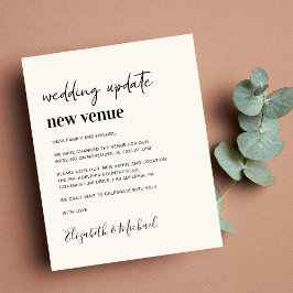 Lámina Invitación de Boda de crema de nuevo lugar para pr
