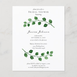 Lámina Invitación de boda de eucalipto económica