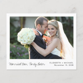 Lámina Invitación de Boda de fotografía de Elopement Budg