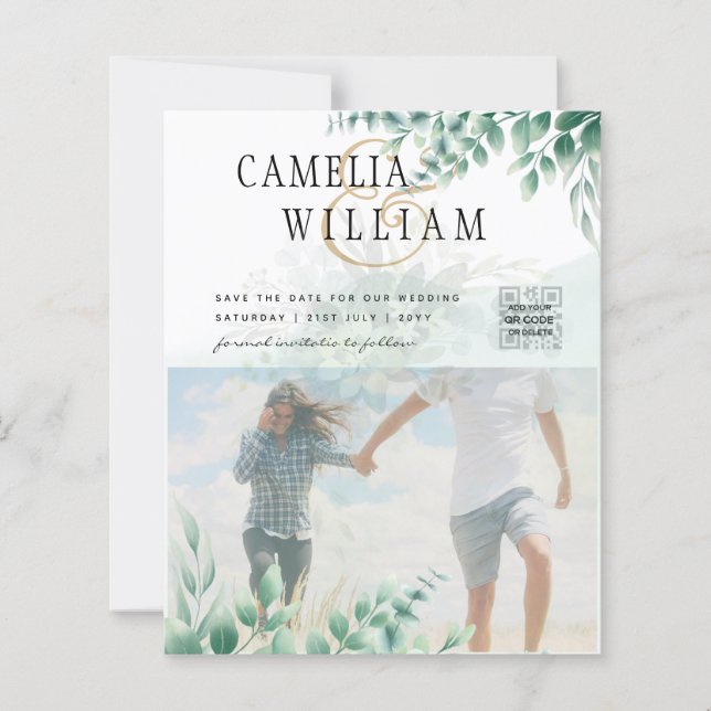 Lámina INVITACIÓN DE BODA DE FOTOGRAFÍA DE VESTIGACIÓN Eu (Anverso)