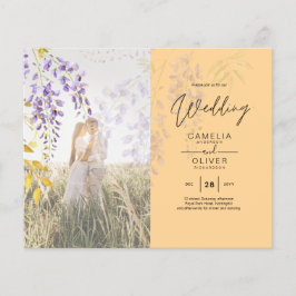 Lámina INVITACIÓN DE BODA DE FOTOS Wisteria PRESUPUESTO F