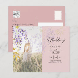 Lámina INVITACIÓN DE BODA DE FOTOS Wisteria PRESUPUESTO F