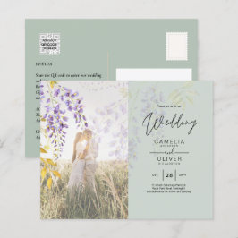 Lámina INVITACIÓN DE BODA DE FOTOS Wisteria PRESUPUESTO F