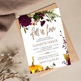 Lámina Invitación de boda de lluvia de amor chic con pres