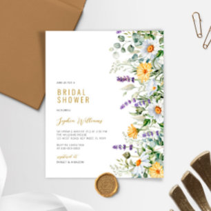 Lámina Invitación de boda de manzanilla con presupuesto