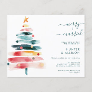 Lámina Invitación de boda de Navidad