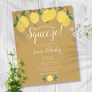 Lámina Invitación de boda de Presupuesto Gold Squeeze Lem