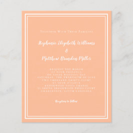 Lámina Invitación de boda elegante y simple con presupues