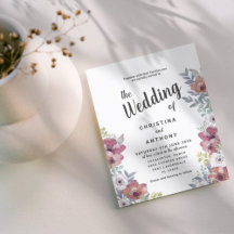 Invitación de boda floral de eucalipto rústica eco
