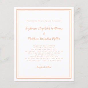 Lámina Invitación de boda moderna, simple y económica con
