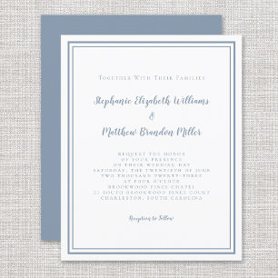 Lámina Invitación de boda moderna, simple y económica en