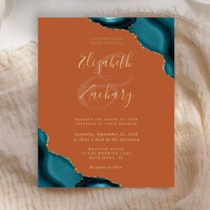 Lámina Invitación de Boda Presupuesto Ágata Esmeralda Esq
