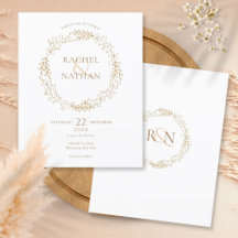 Invitación de boda Presupuesto Laurel Garland