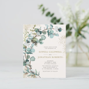Lámina Invitación de Boda Presupuesto Todo en Uno Eucalip