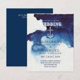 LÁMINA INVITACIÓN DE BODAS DE DESTINO NAÚTICO PRESUPUESTO