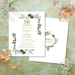 Lámina Invitación de Bodas de Oro de Presupuesto para Ani