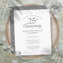 Lámina Invitación de Bodas de Plata del 25 Aniversario
