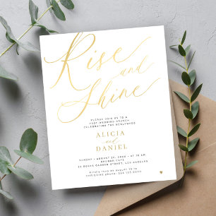 Lámina Invitación de bodas Presupuesto Levántate y brilla