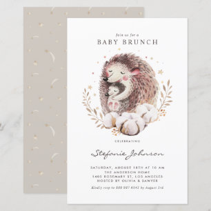 Lámina Invitación de brunch de bebé de mami y bebé