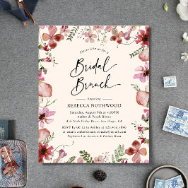 Lámina Invitación de brunch de novias para florales de co