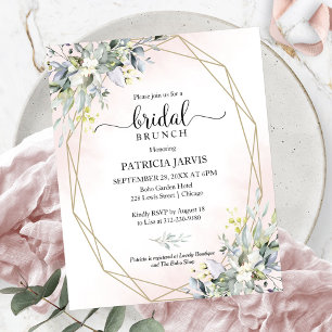 Lámina Invitación de Brunch Nupcial con Presupuesto de Eu