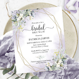 Lámina Invitación de Brunch Nupcial con Presupuesto de Eu