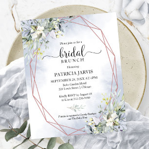 Lámina Invitación de Brunch Nupcial con Presupuesto de Eu