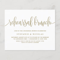 Invitación de brunch para ensayo de caligrafía de