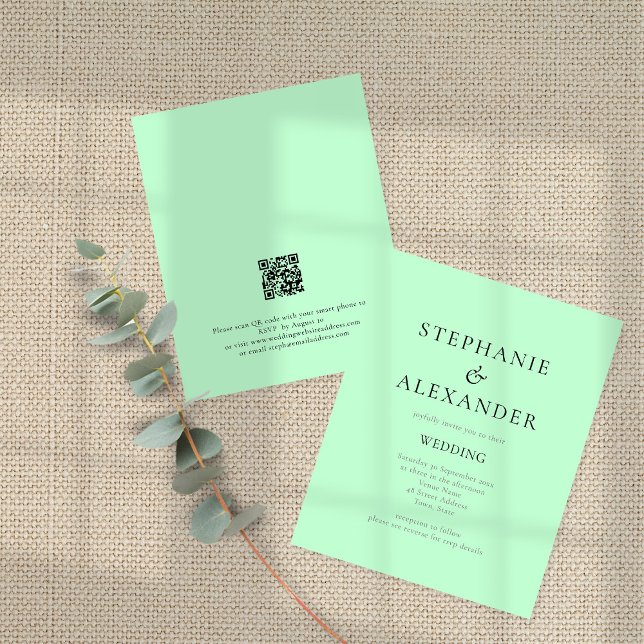 Lámina Invitación de casamiento de código QR de la Fábric (Subido por el creador)