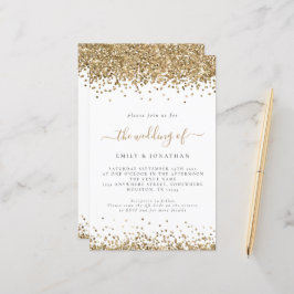 Lámina Invitación de casamiento de código QR de Purpurina
