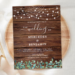 Lámina Invitación de casamiento de código QR para las luc