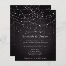 Invitación de casamiento de código QR para luces d