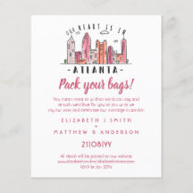 Invitación de casamiento en línea aérea ATLANTA