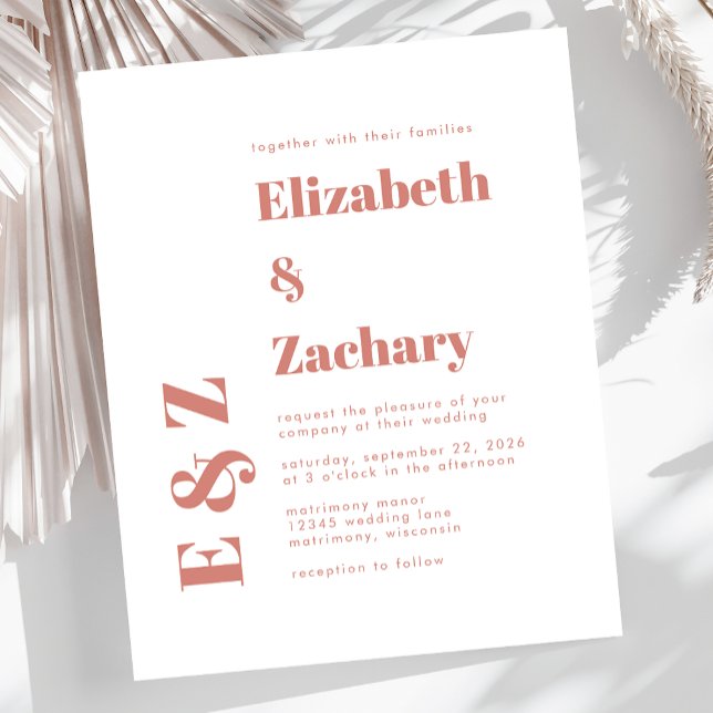 Lámina Invitación de casamiento para tipografía de terrac (Subido por el creador)