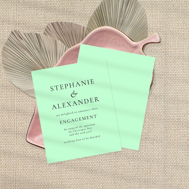 Lámina Invitación de compromiso de edición de texto simpl (Subido por el creador)