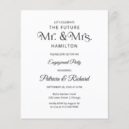 Lámina Invitación de compromiso de futuro Sr. y Sra.