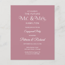 Lámina Invitación de compromiso de futuro Sr. y Sra.
