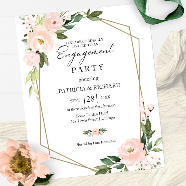 Lámina Invitación de compromiso de presupuesto floral son (Subido por el creador)