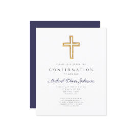 Lámina Invitación de confirmación de Blue Boy de la Marin