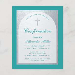 Lámina Invitación de Confirmación de Presupuesto Silver T
