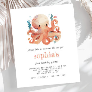 Lámina Invitación de Cumpleaños 1er Presupuesto Cute Pulp