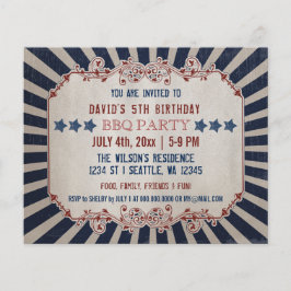 Lámina Invitación de cumpleaños al Día Conmemorativo de l