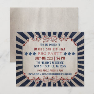 Lámina Invitación de cumpleaños al Día Conmemorativo de l