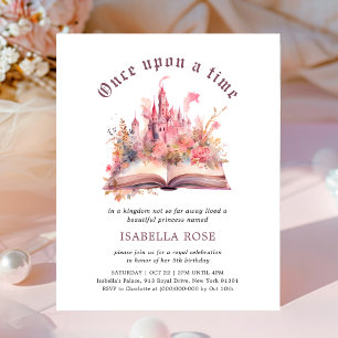 Lámina Invitación de cumpleaños al libro de cuento de had