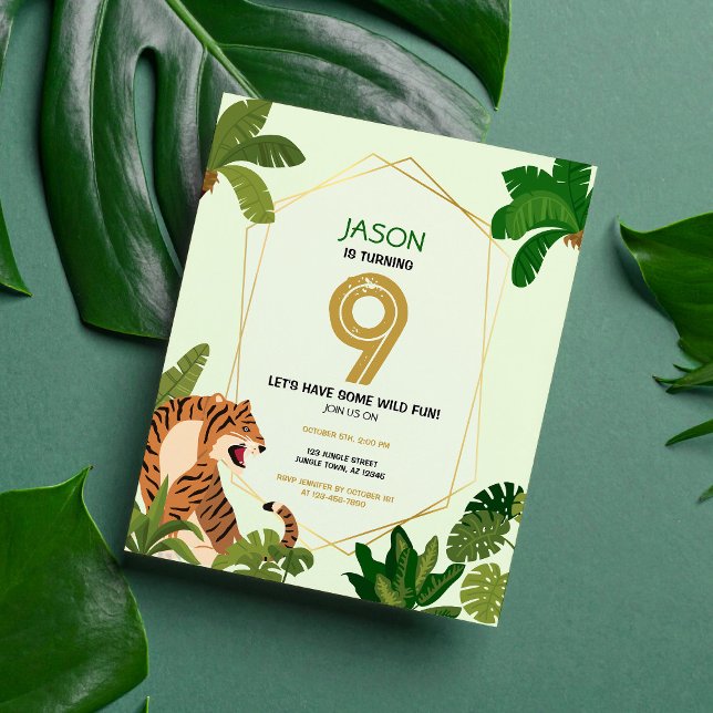 Lámina Invitación de cumpleaños al presupuesto de Safari  (Subido por el creador)