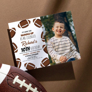 Lámina Invitación de cumpleaños con foto de presupuesto d
