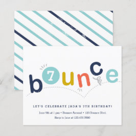 Lámina Invitación de cumpleaños con rebote económico
