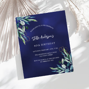 Lámina Invitación de cumpleaños de presupuesto para energ
